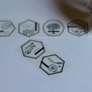 大枝活版室 / Masking tape［8hexagon］〈マスキングテープ・活版・活版印刷・手紙・メッセージ 〉