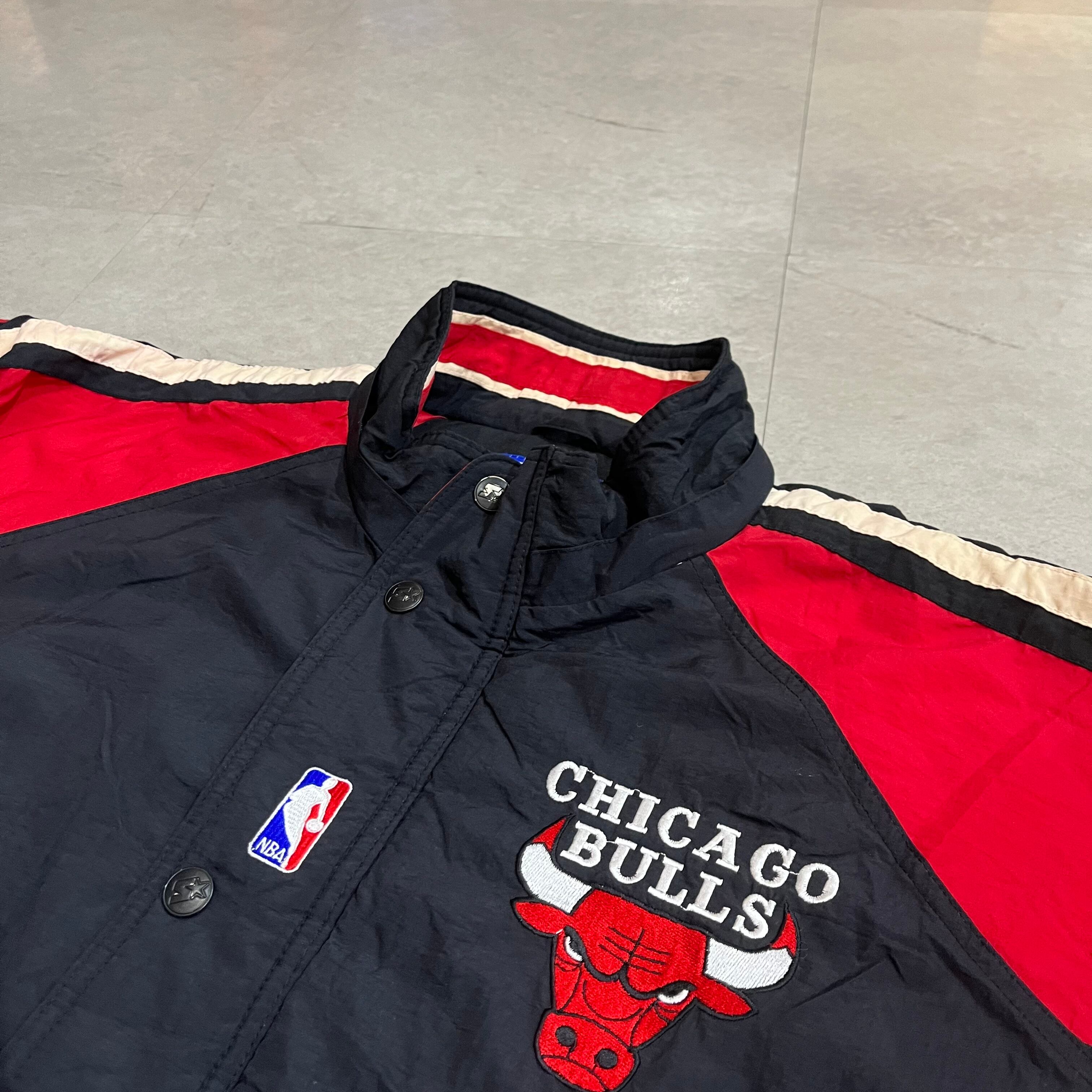 size:XL【 CHICAGO BULLS 】シカゴ・ブルズ ナイロンジャケット 中綿 フルジップ NBA 古着 古着屋 高円寺 ビンテージ