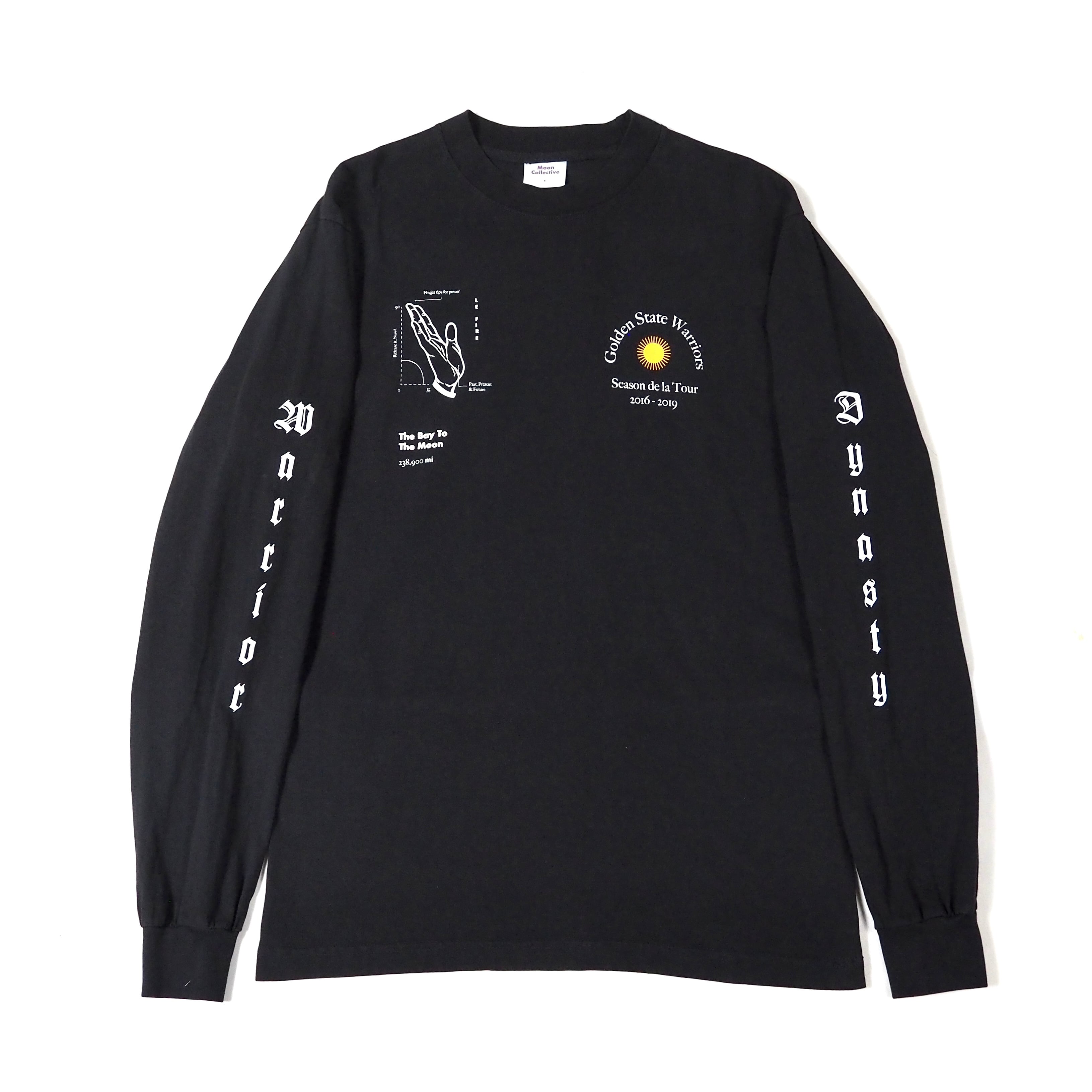 Moon Collective"Goldenstate Warriors" l/s t-shirt S ゴールデンステートウォリアーズ ロンT