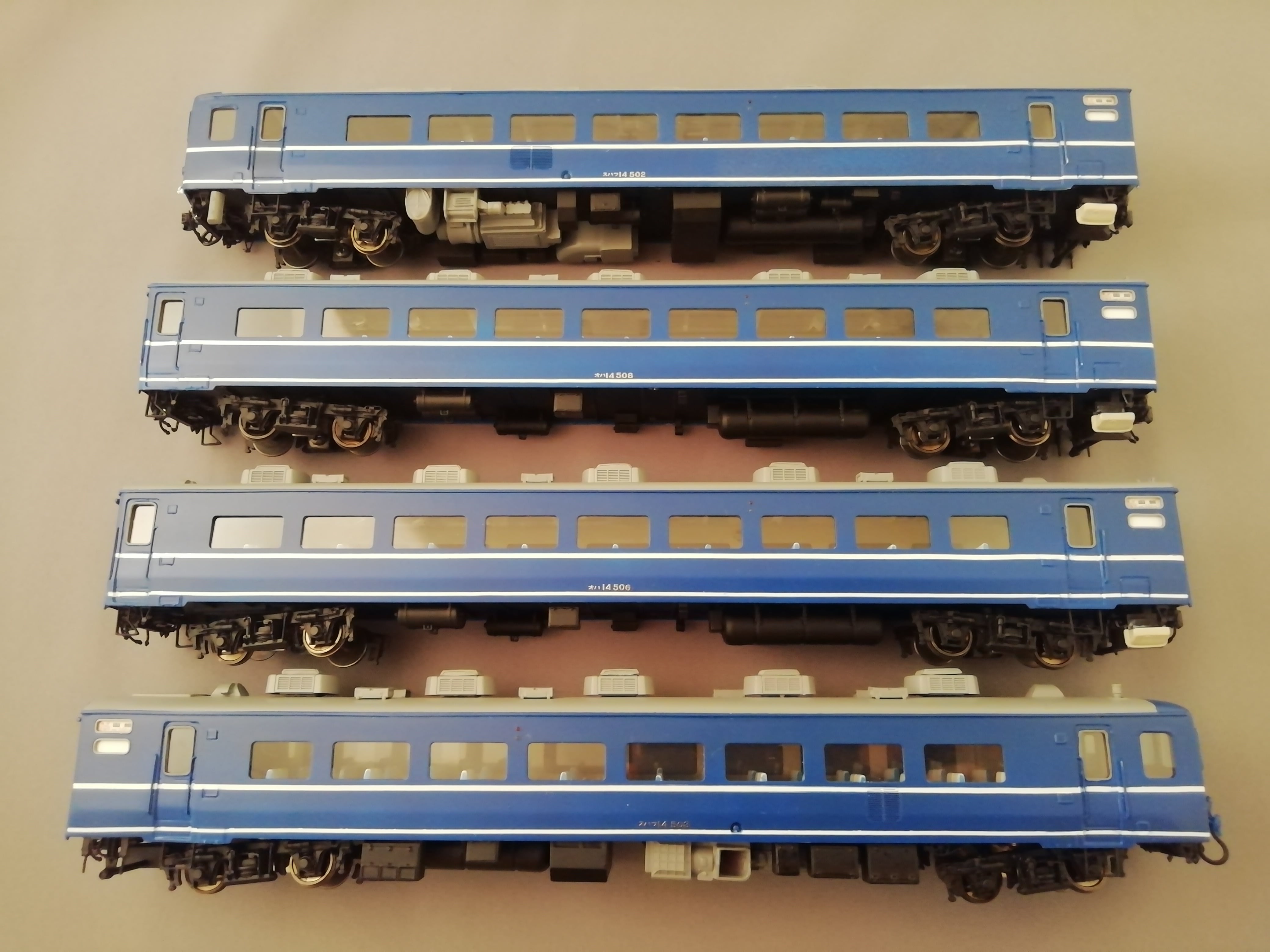 14系500番台 急行ニセコ 4両編成 完成品 1/87 12mm | HOKUSEI WORKS