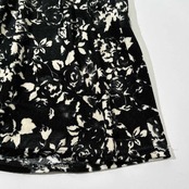 フランス製◆MAILLE DEMOISELLE マドモアゼル カシュクール 半袖ワンピース 総柄 花柄 伸縮性 サイズ1/ブラック/ヴィンテージ