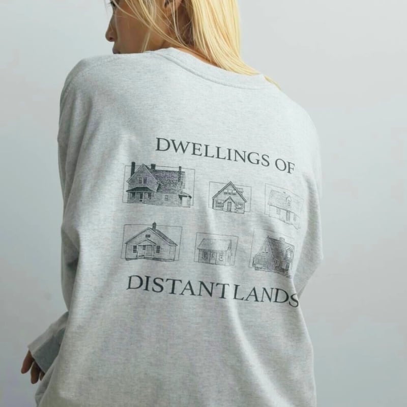 (店頭受取)いずみ様専用ページ【 anuke 】Print Long T-shirts グレー