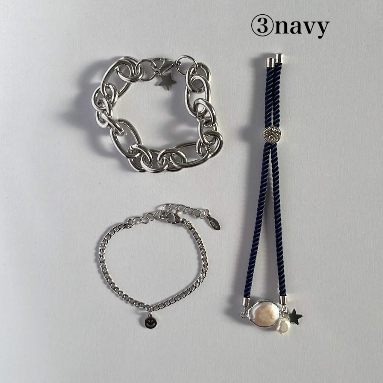 再入荷【3set】 silver bracelet ［SSB007］