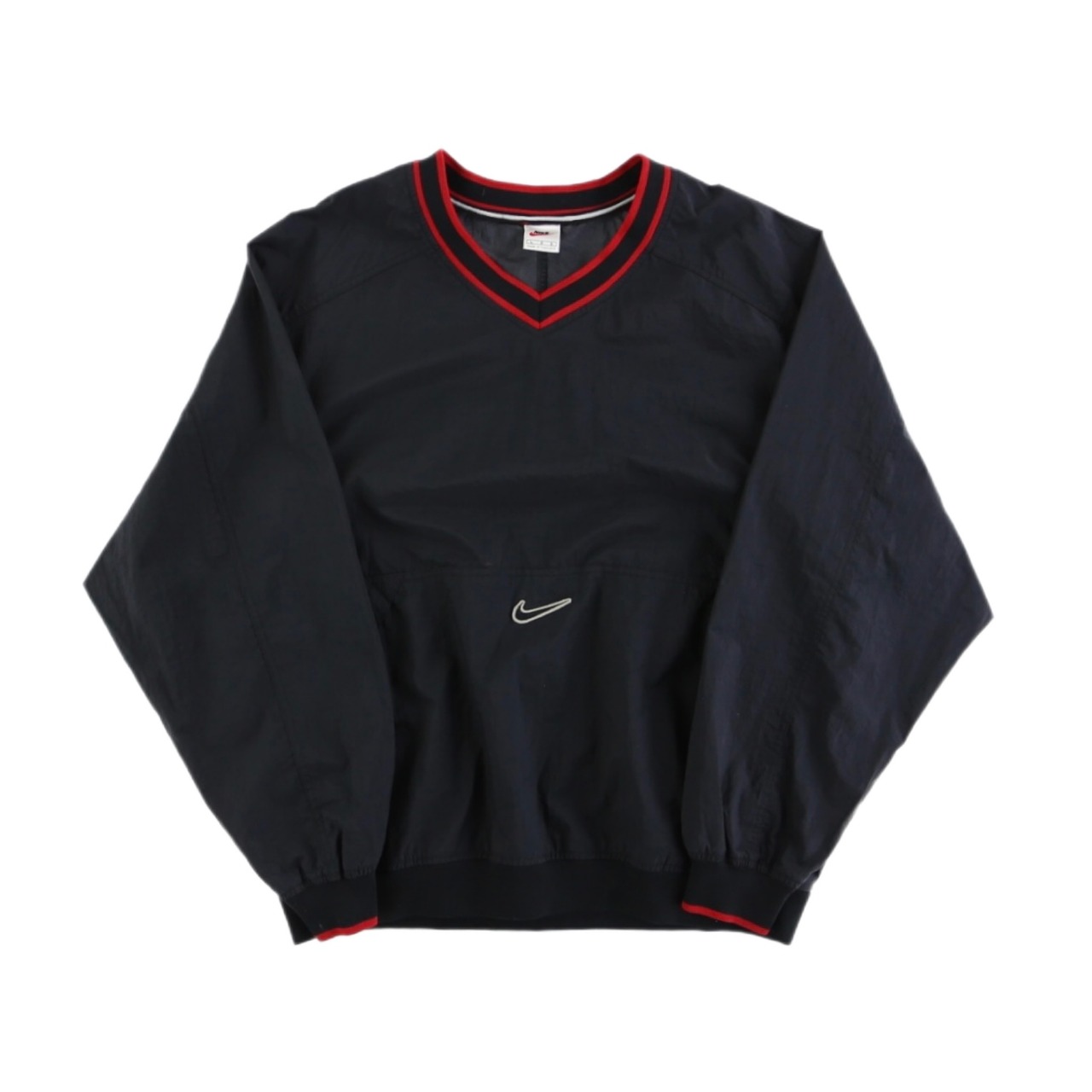 NIKE ポケット付き Vネックナイロンプルオーバー【FF-6238】 | cv