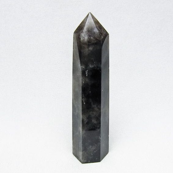 モリオン 六角柱 黒水晶 ポイント 置物 一点物 142-11210