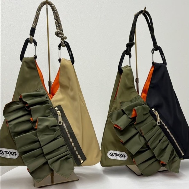 リズレイ RISLEY risley バイカラーフリルミニフリルバック