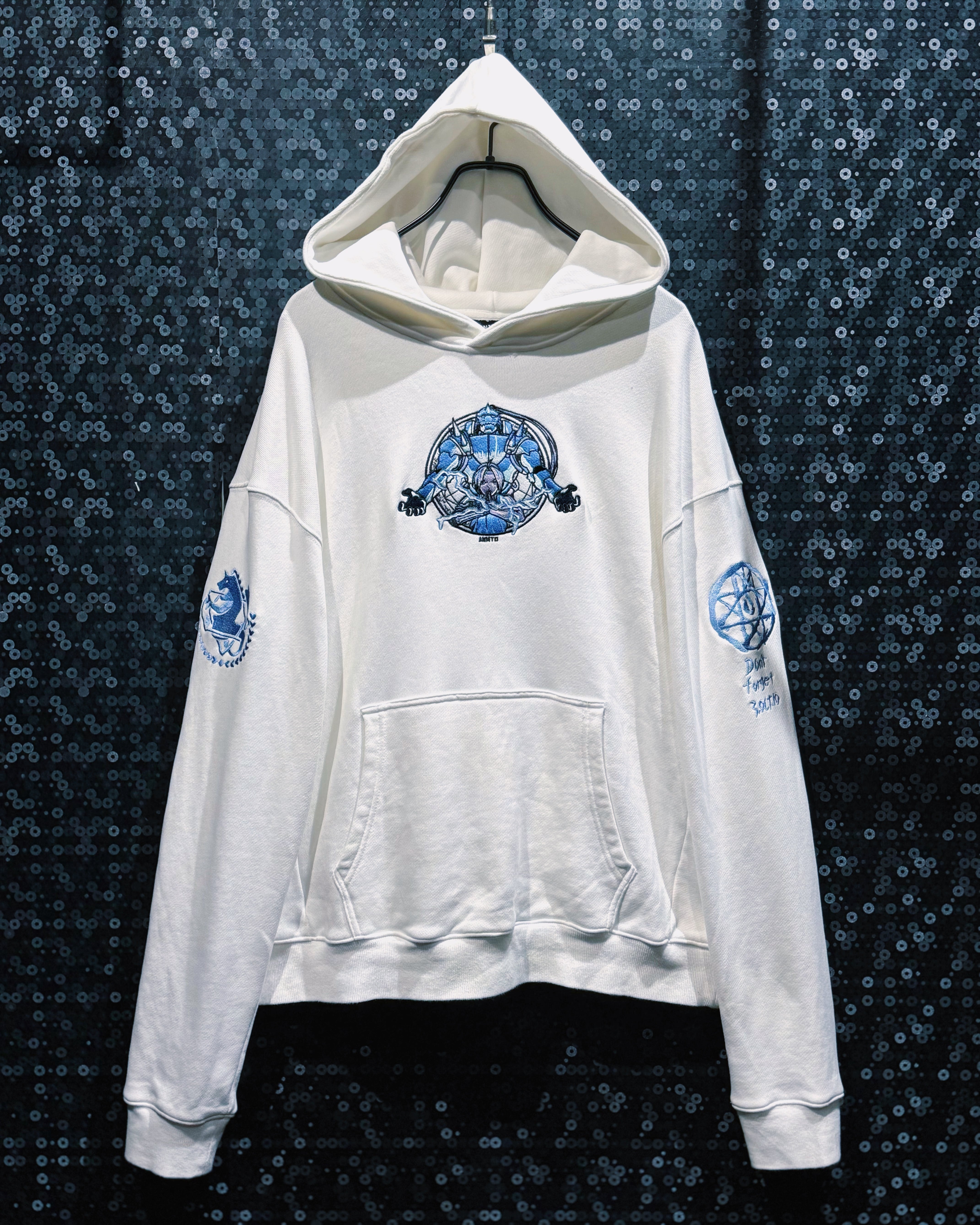 【ÆIEM】"ANIMATO"Fullmetal Alchemist “Alphonse & Alchemical Seal” Embroidered Pullover Hoodie