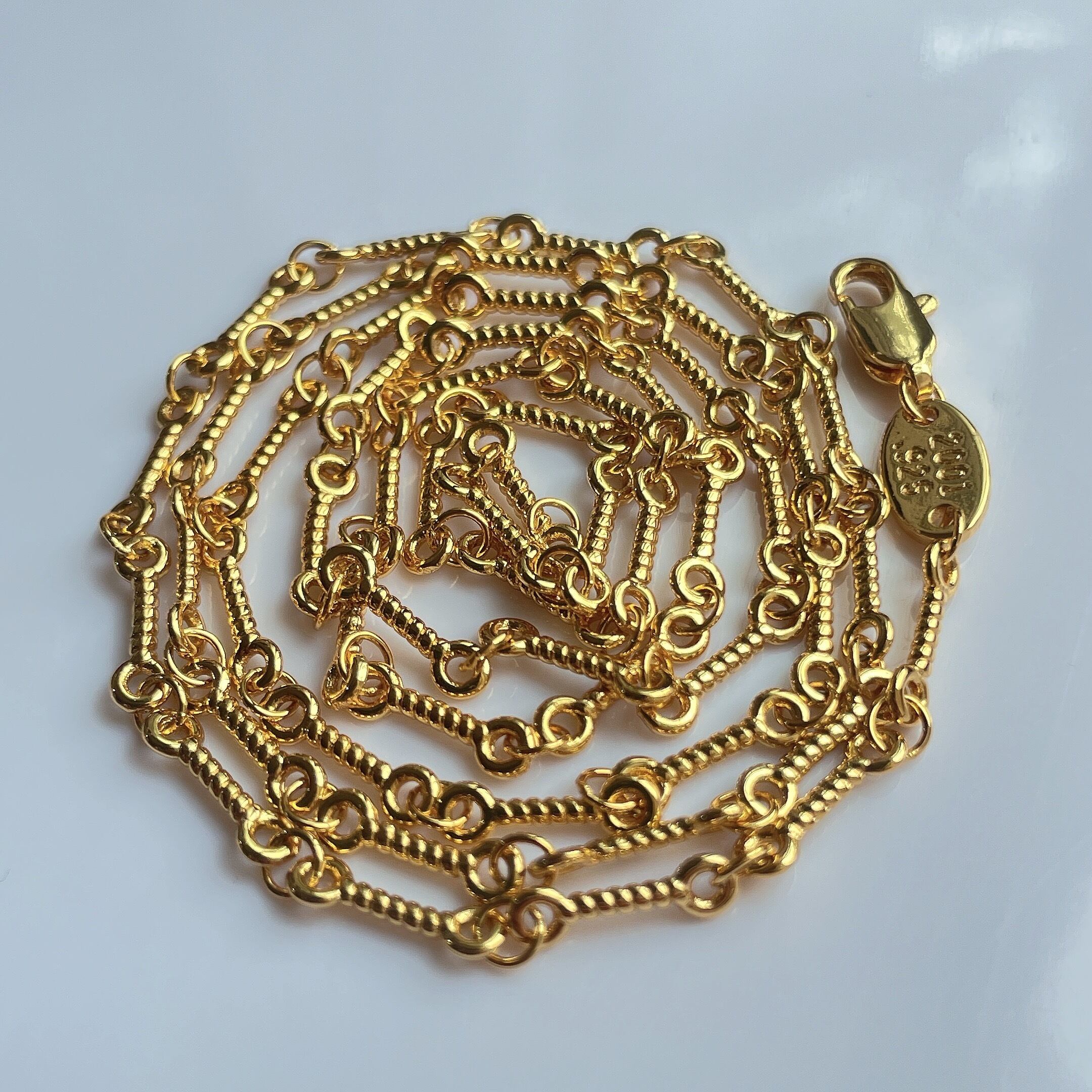 CHROME HEARTS クロムハーツ 22k ロザリオ ネックレス タイニー