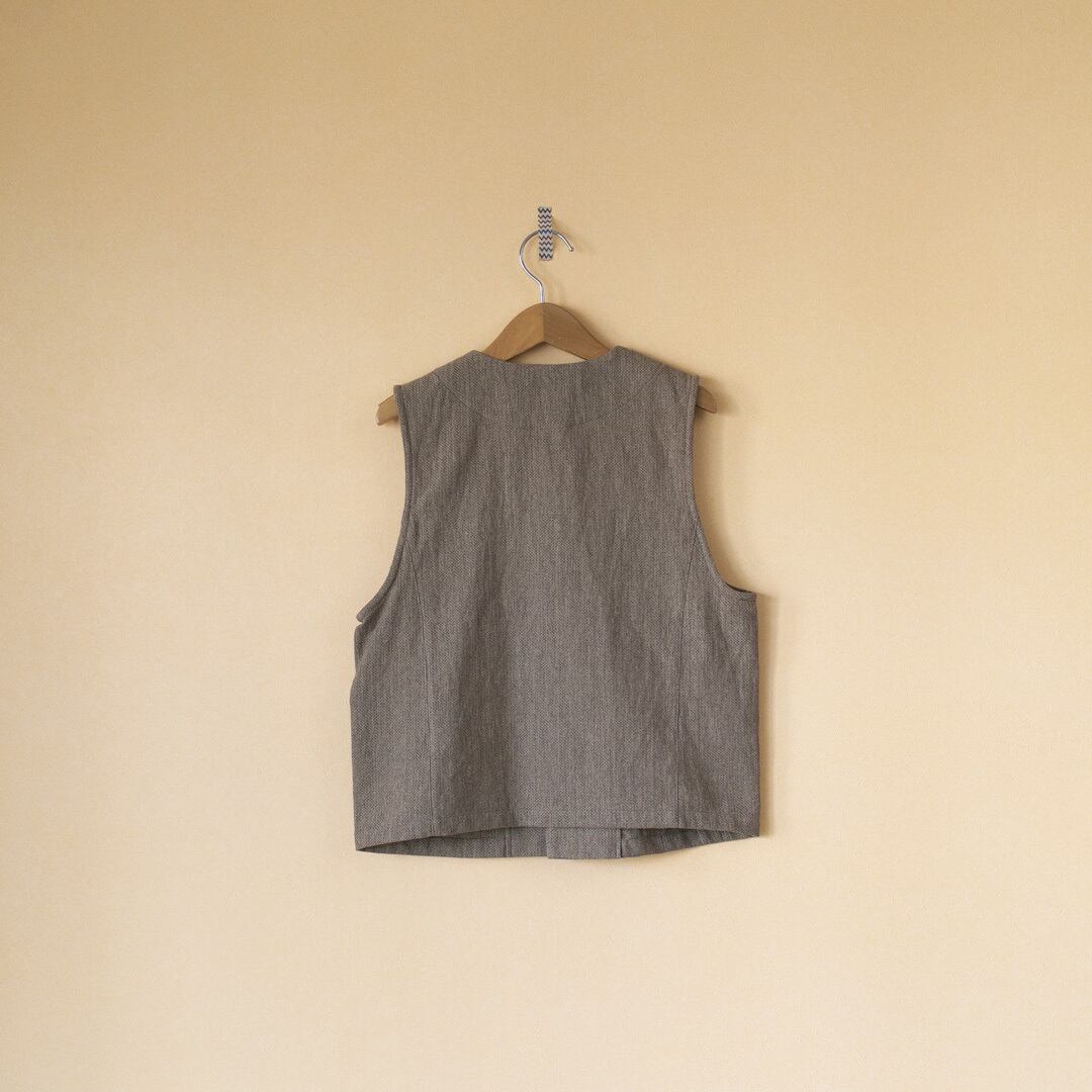 atelier naruse アトリエナルセ コットンドビーベスト cotton dobby vest