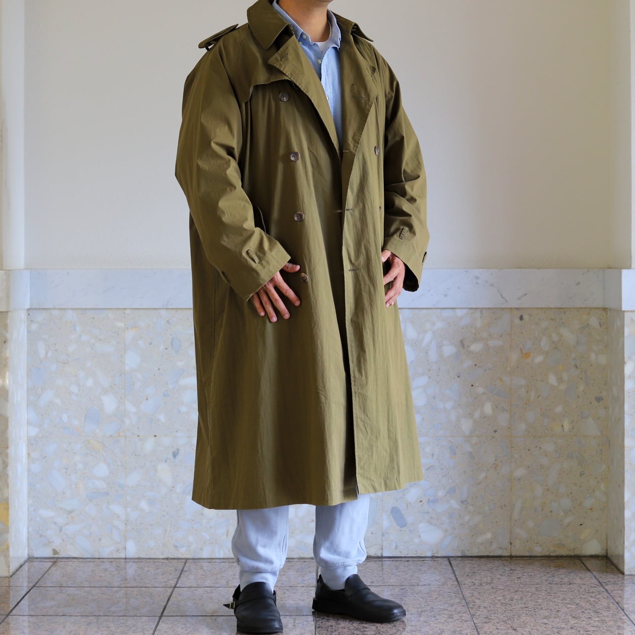 極美品】Ralph Lauren Single Raglan sleeves trench coat ／ラルフ