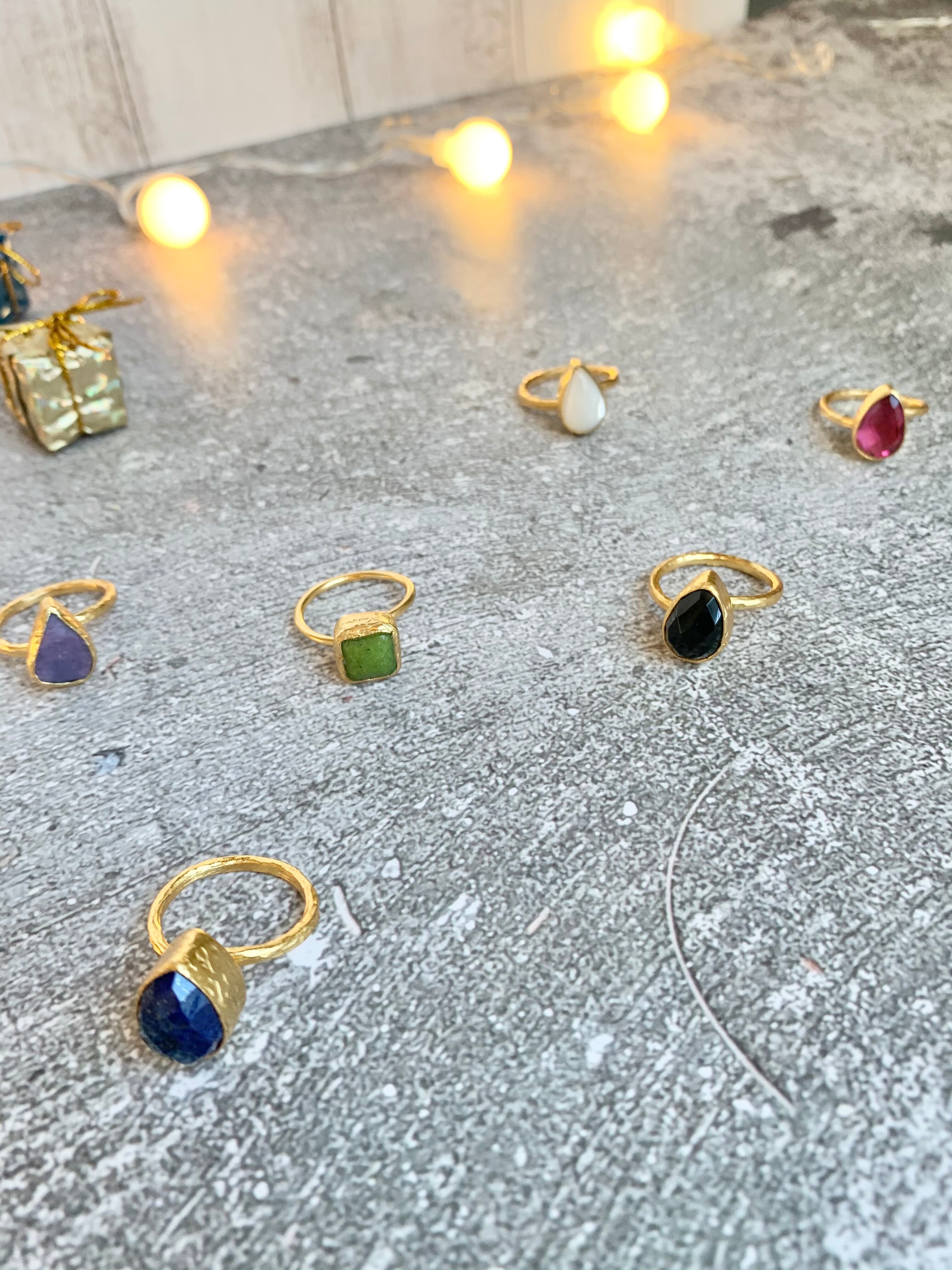 トルコ天然石リング2T