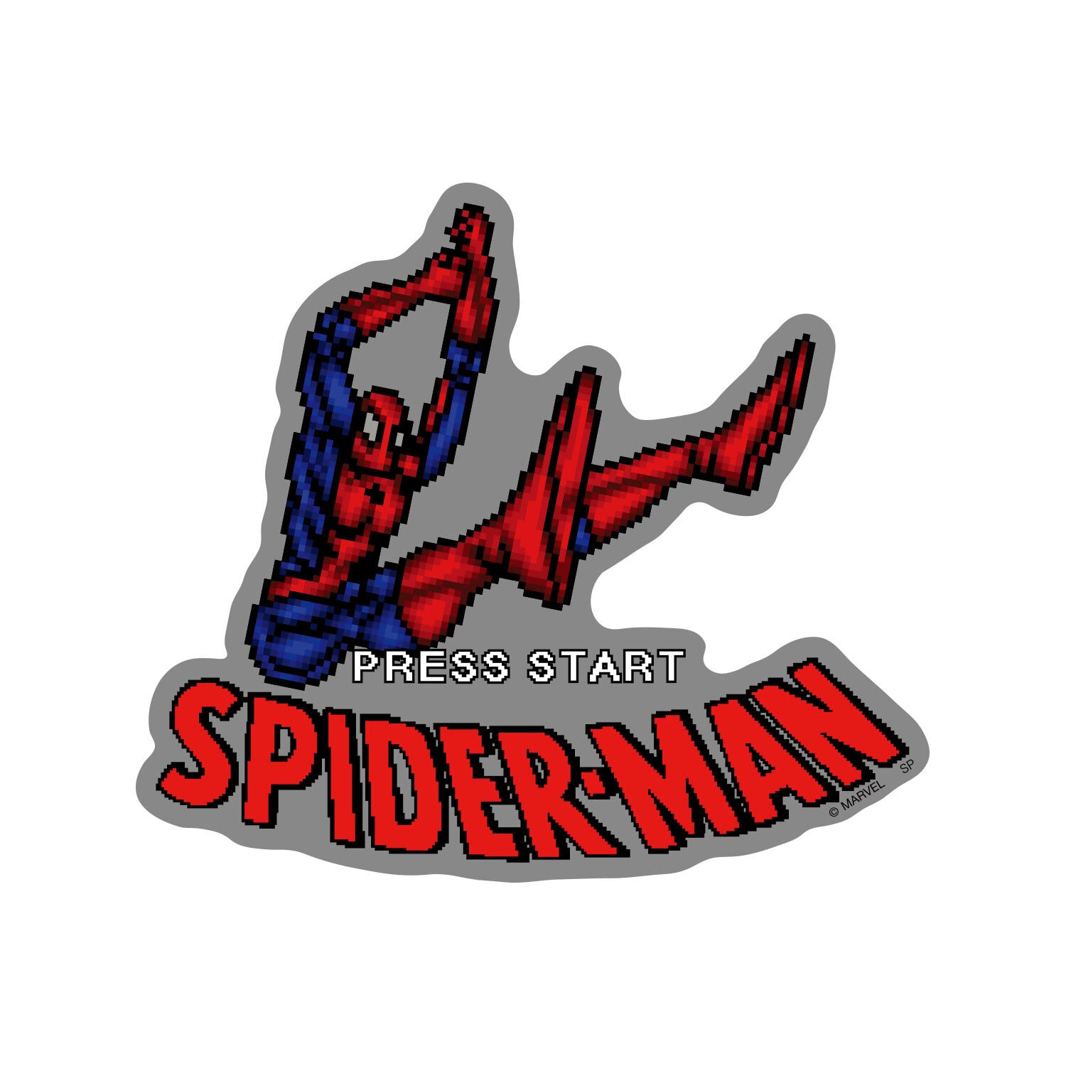 キャラクターステッカー MARVEL スパイダーマン ピクセル | STKRS