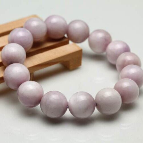 ミルキークンツァイト ブレスレット 14mm  おまかせ便 211-3779