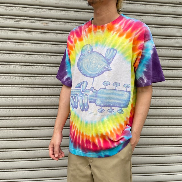 ウッドストック94 タイダイTシャ90s フェスT L usa製フルーツ