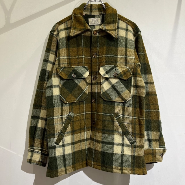 80s Orvis Wool Check Shirts 80年代 オービス ウールチェックシャツ CPOシャツ オリーブ カーキ アウトドア