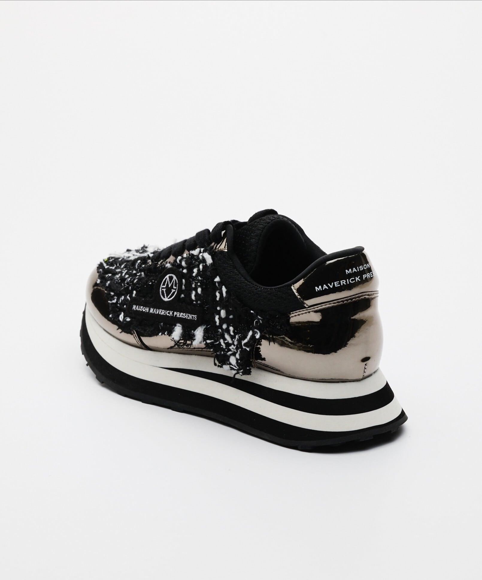 MAISON MAVERICK PRESENTS新品☆ツィードシューズローカット MAISON MAVERICK PRESENTS新品☆ツィードシューズローカット メゾン