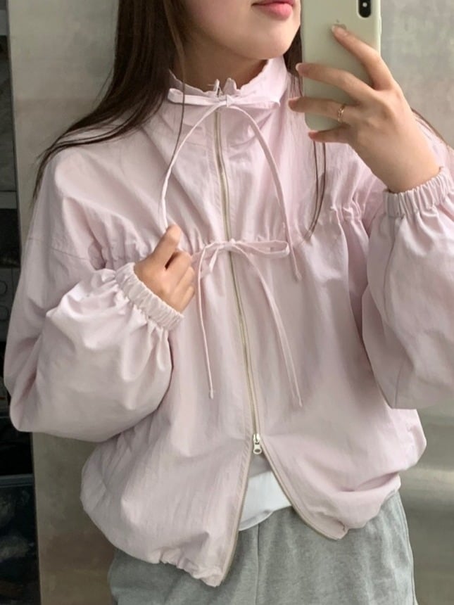 いちごミルクのトレンチジャケット