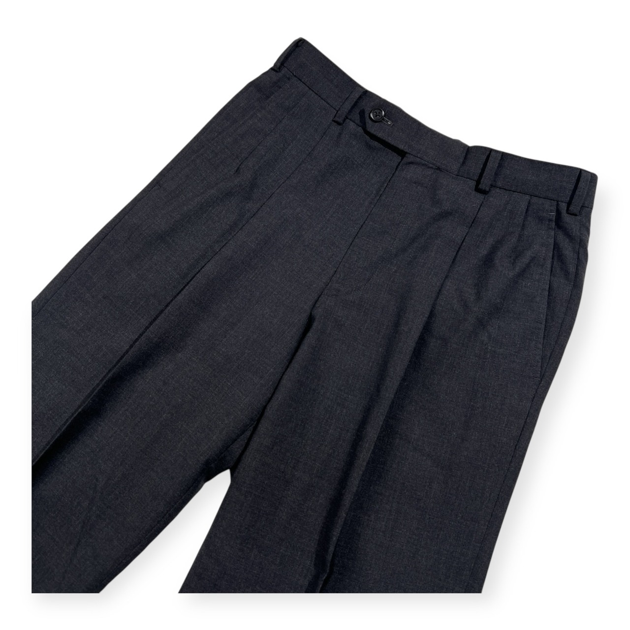 Brooks Brothers ブルックスブラザーズ ツータック スラックスパンツ 30 (76.5) /チャコールグレー/メンズ/アイビー/トラッド