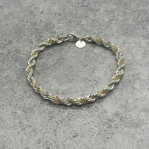 ティファニー TIFFANY&CO ツイストロープチェーンブレスレット コンビ SV YG