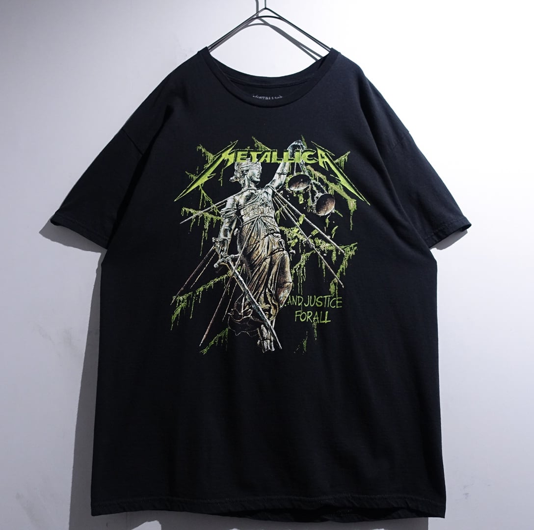 "METALLICA" Black Print Design Band T-Shirt