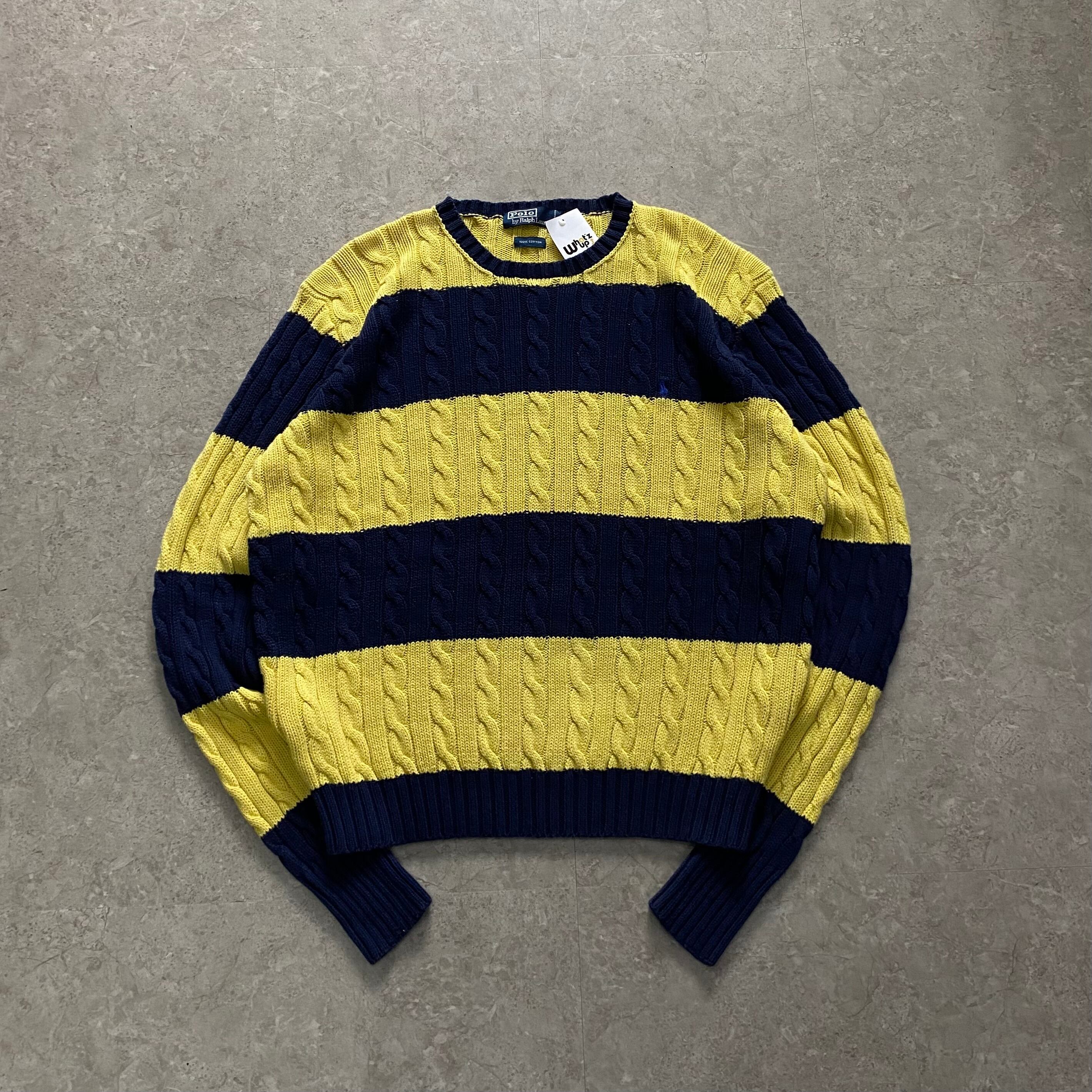 Polo Ralph Lauren border cotton knit【仙台店】