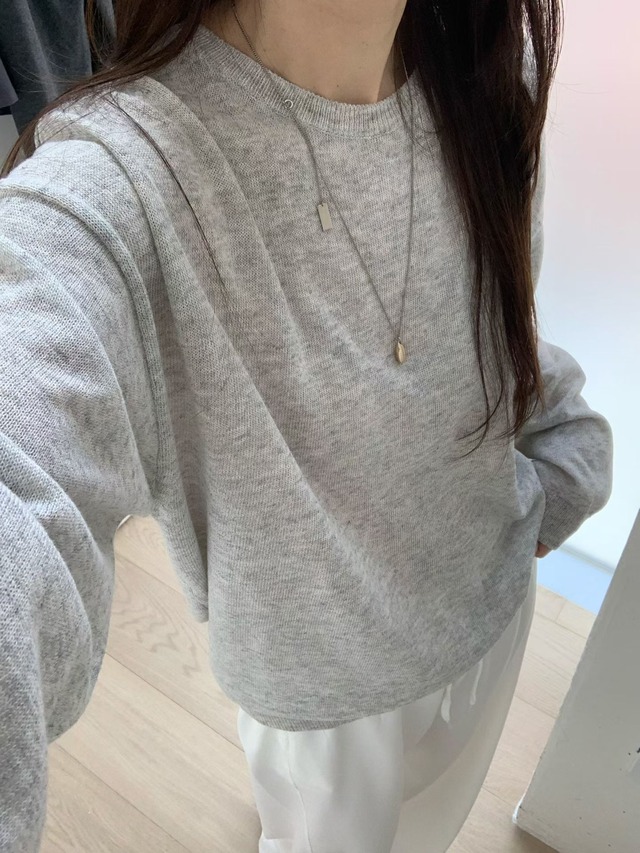 (予約) fl lanel / Sher vet linen lound knit 4color