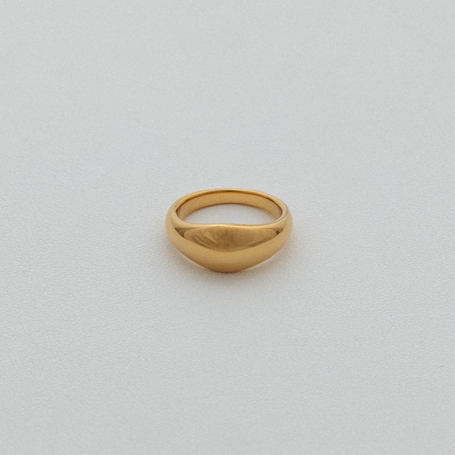 Round shape ballchain ring medium Gold