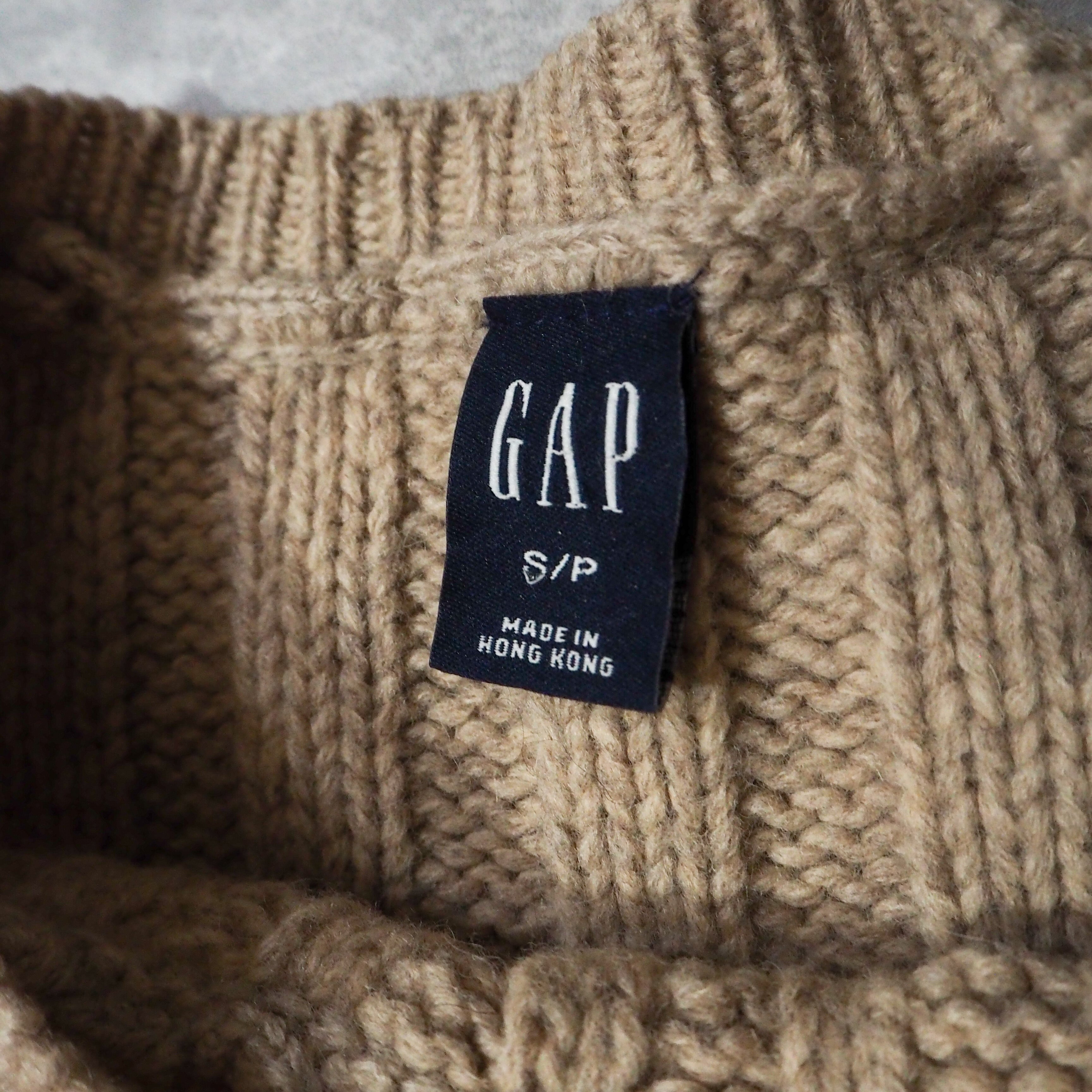 Early 00s “GAP” wool aran knit fisherman sweater 00年代 ギャップ