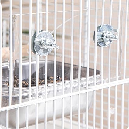 IYOIYA 鳥 餌入れ 飛び散らない えさ皿 バードフィーダー インコ 餌台