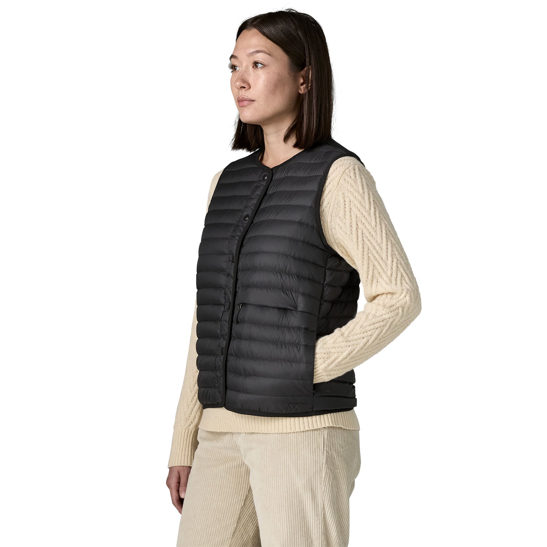 Patagonia 未使用 ウィメンズ ダウン・セーター・ベスト ブラック S パタゴニア ウィメンズ・ライトウェイト・リバーシブル・ダウン