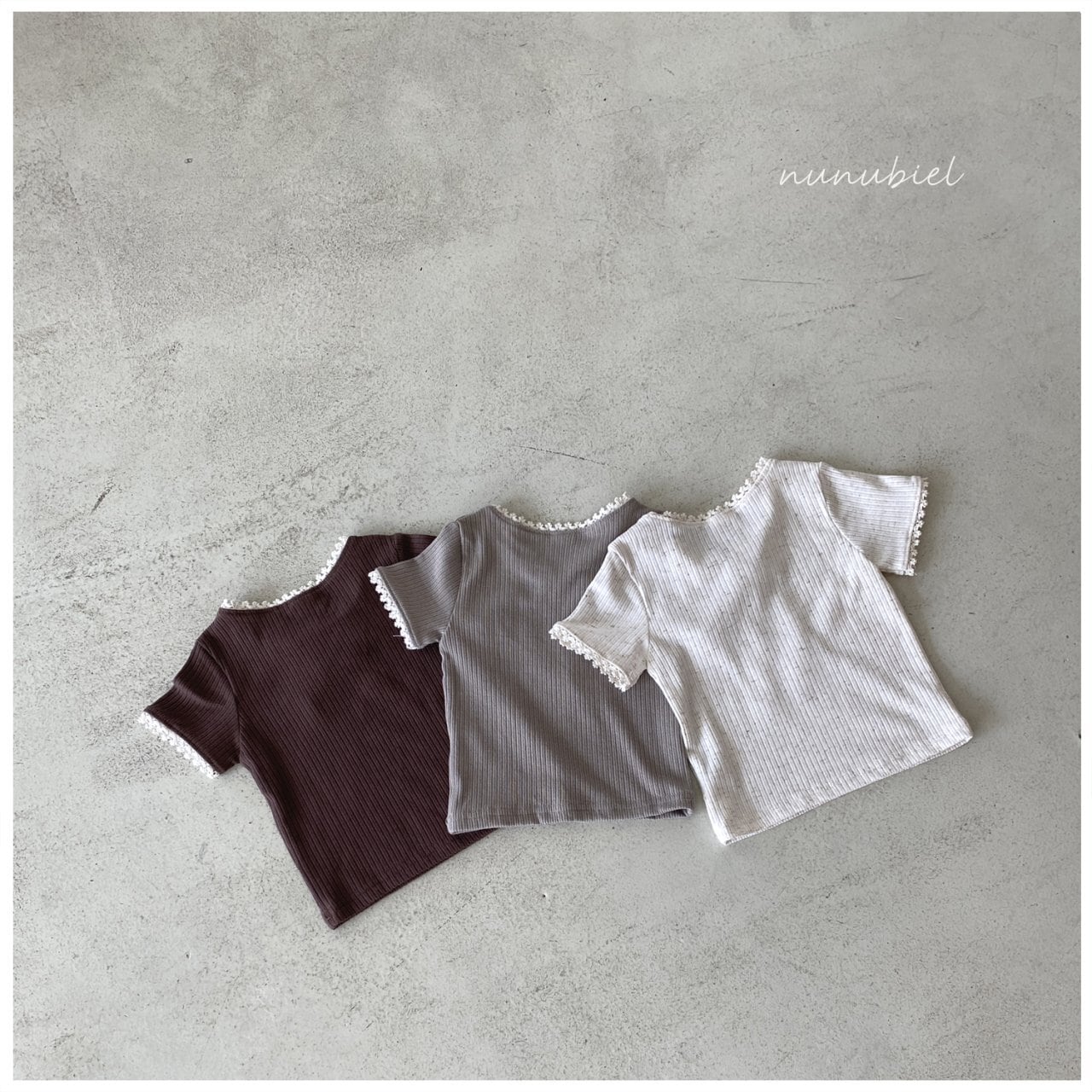 【即納】nunubiel / リボンTシャツ