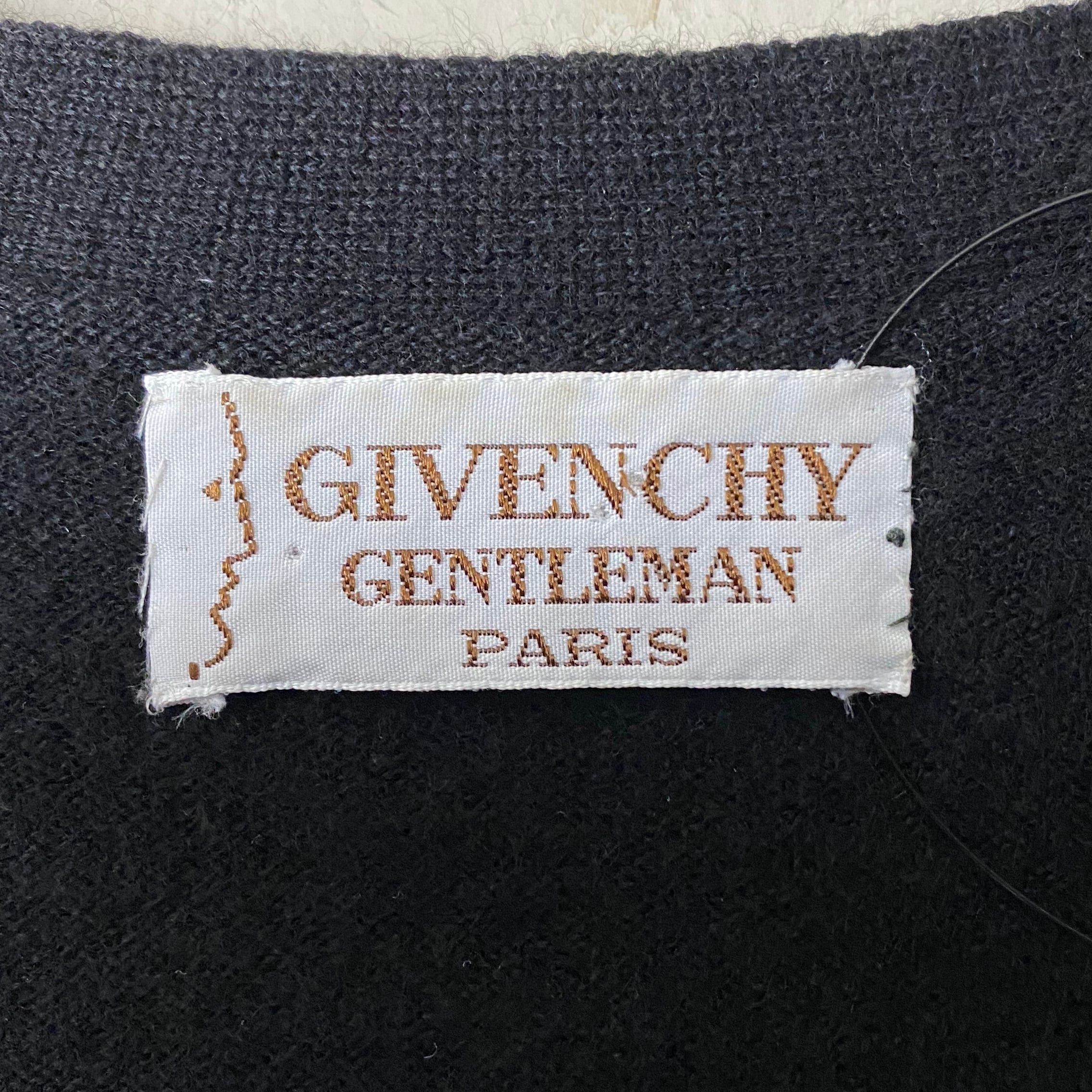 vintage GIVENCHY black cashmere cardigan | NOIR ONLINE