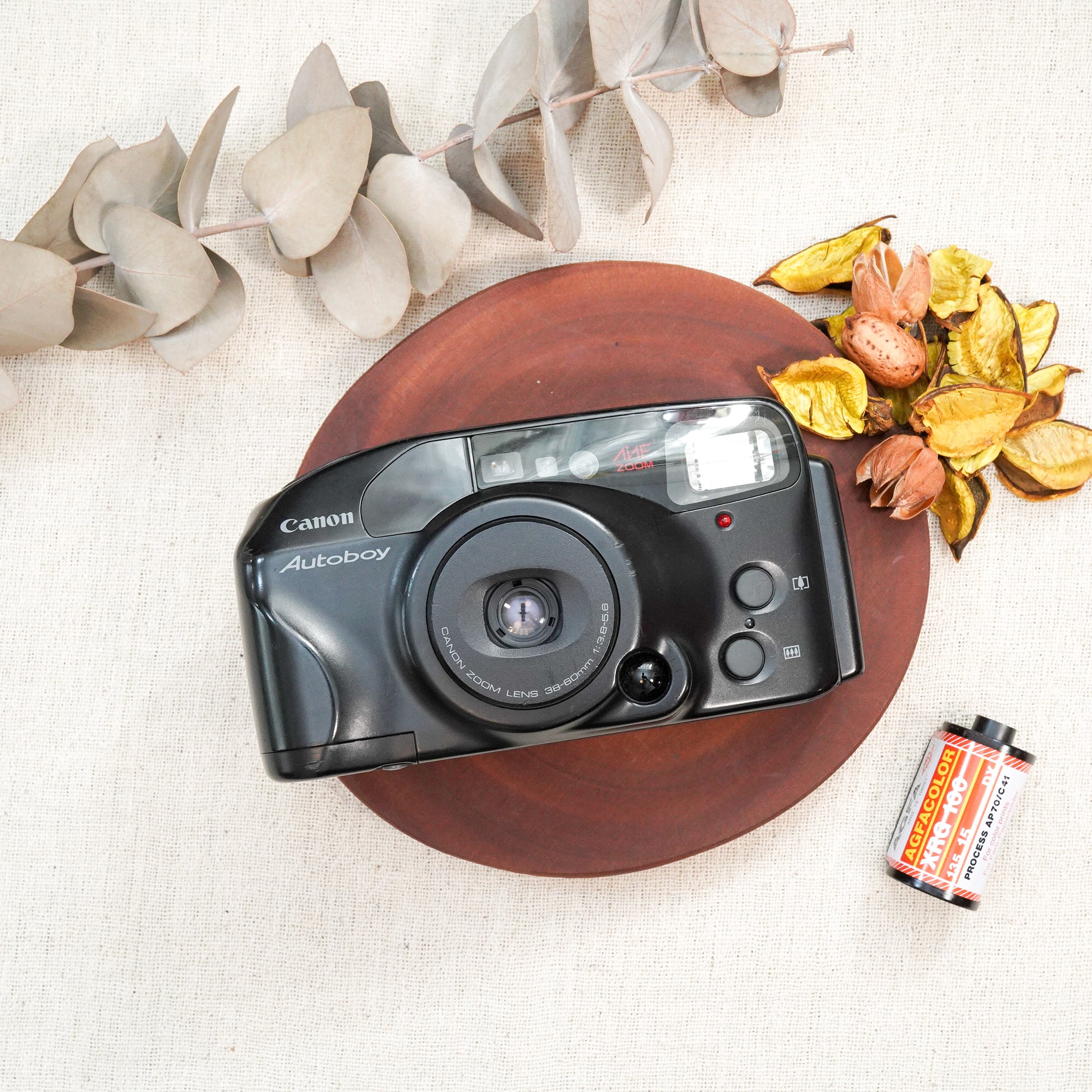 ®*︎様 Canon 35mm フィルムカメラ ジャンク品 訳あり大特価 Canon Autoboy TELE6 DATE 2台 キャノンオートボーイ