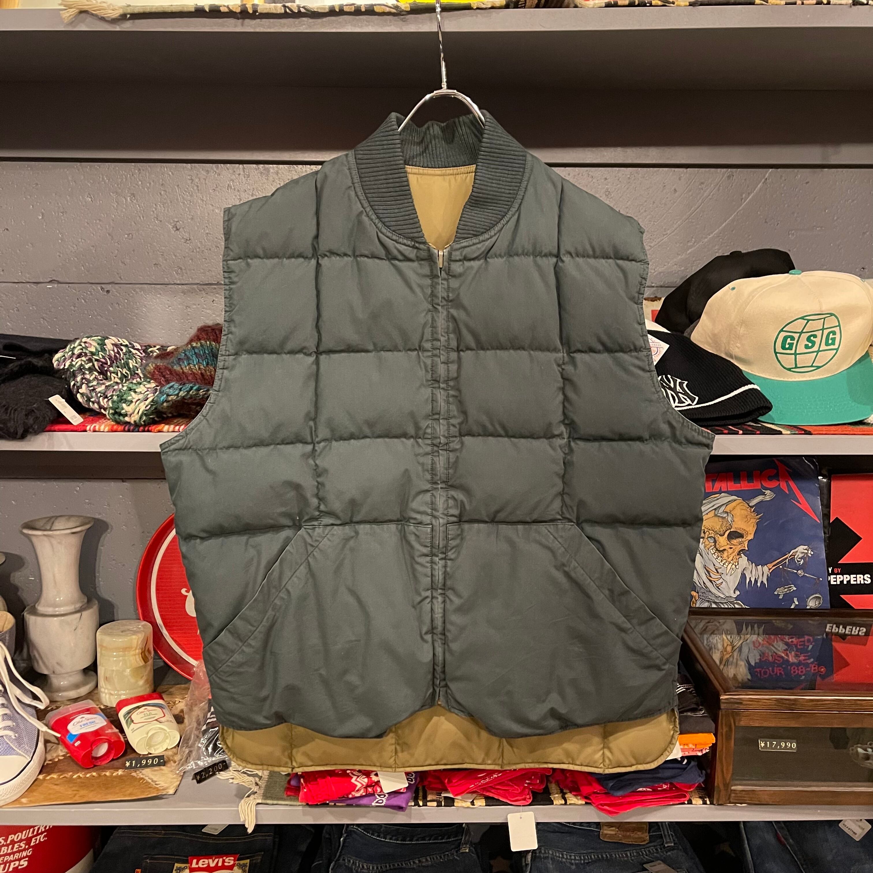 90s Eddie Bauer リバーシブルダウンベストバスケットボール