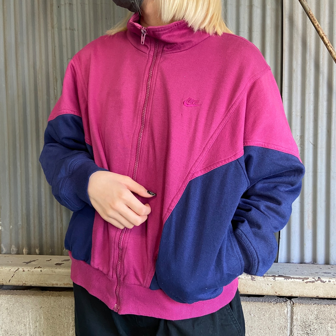 80年代〜90年代 NIKE ナイキ スモールスウォッシュ フルジップ 