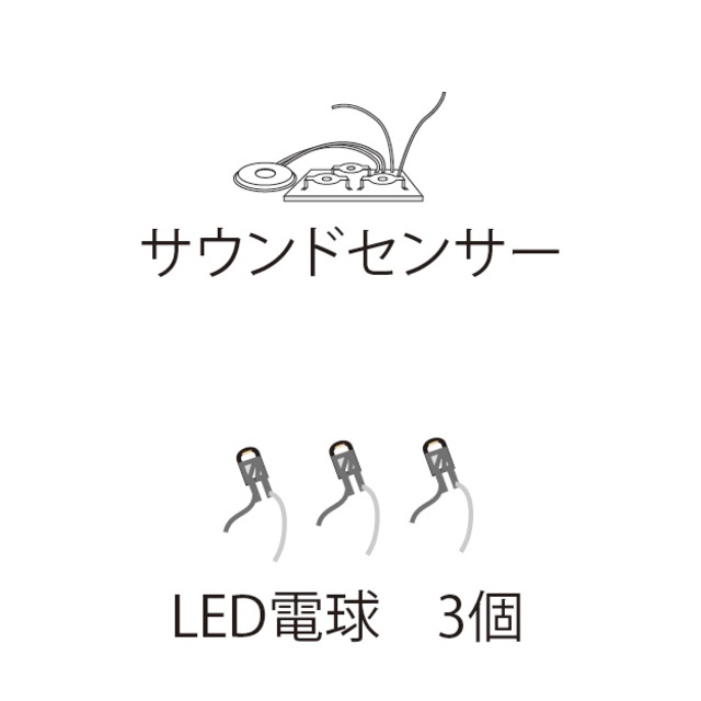 サウンドセンサーとLED電球