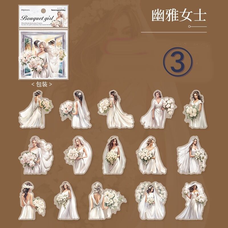コNo.194#翡翠之城 コラージュステッカーシール女の子 コNo.194#翡翠之城 コラージュステッカーシール女の子