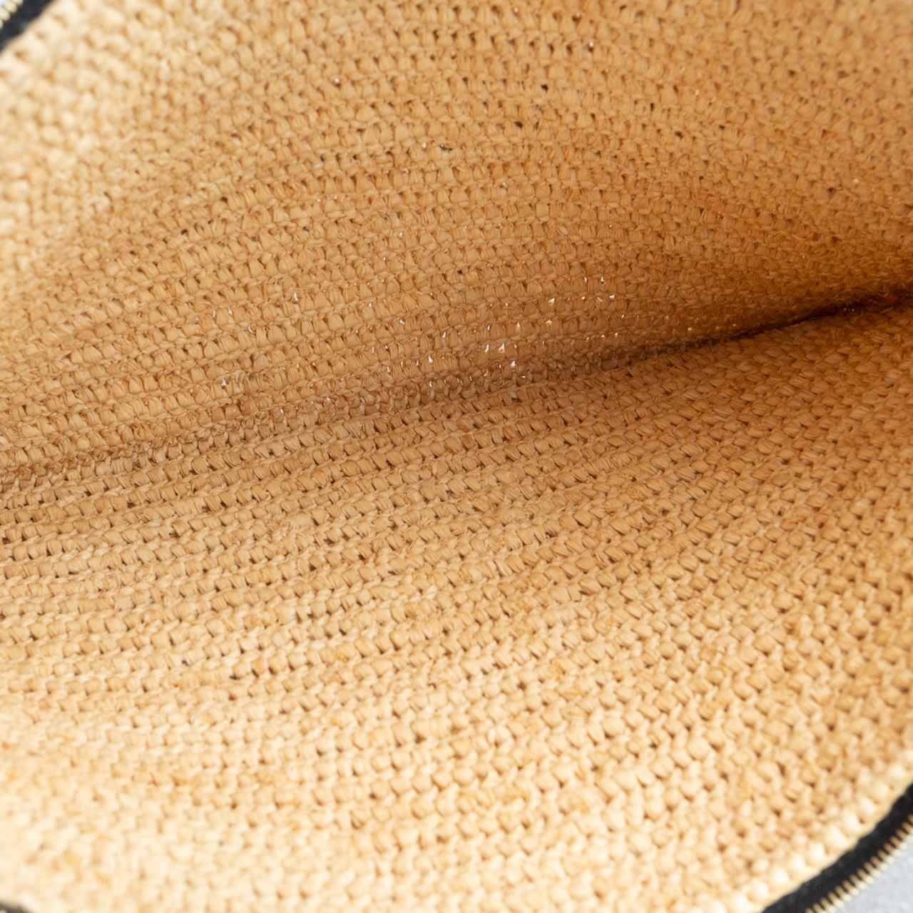 セリーヌ ラフィア クラッチバッグ ブラック スパンコール レザー