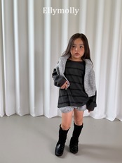 韓国子供服 / 26Autumn / ELLY MOLLY / ドミノピッグTシャツ / 秋服 *5~19*