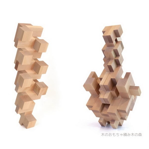 童具館 積み木 ペアブロック 数量限定販売 | 木のおもちゃ積み木の森