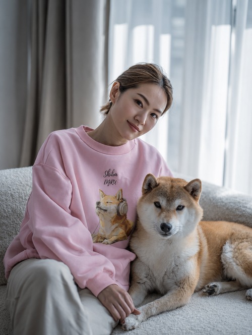 柴　デザインスウェット