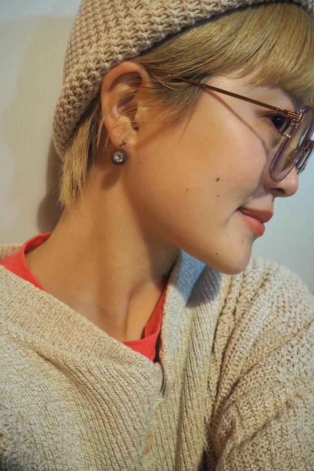 木のピアス・イヤリング | シャム柿 or 樫 orピンクアイボリー | Zarame