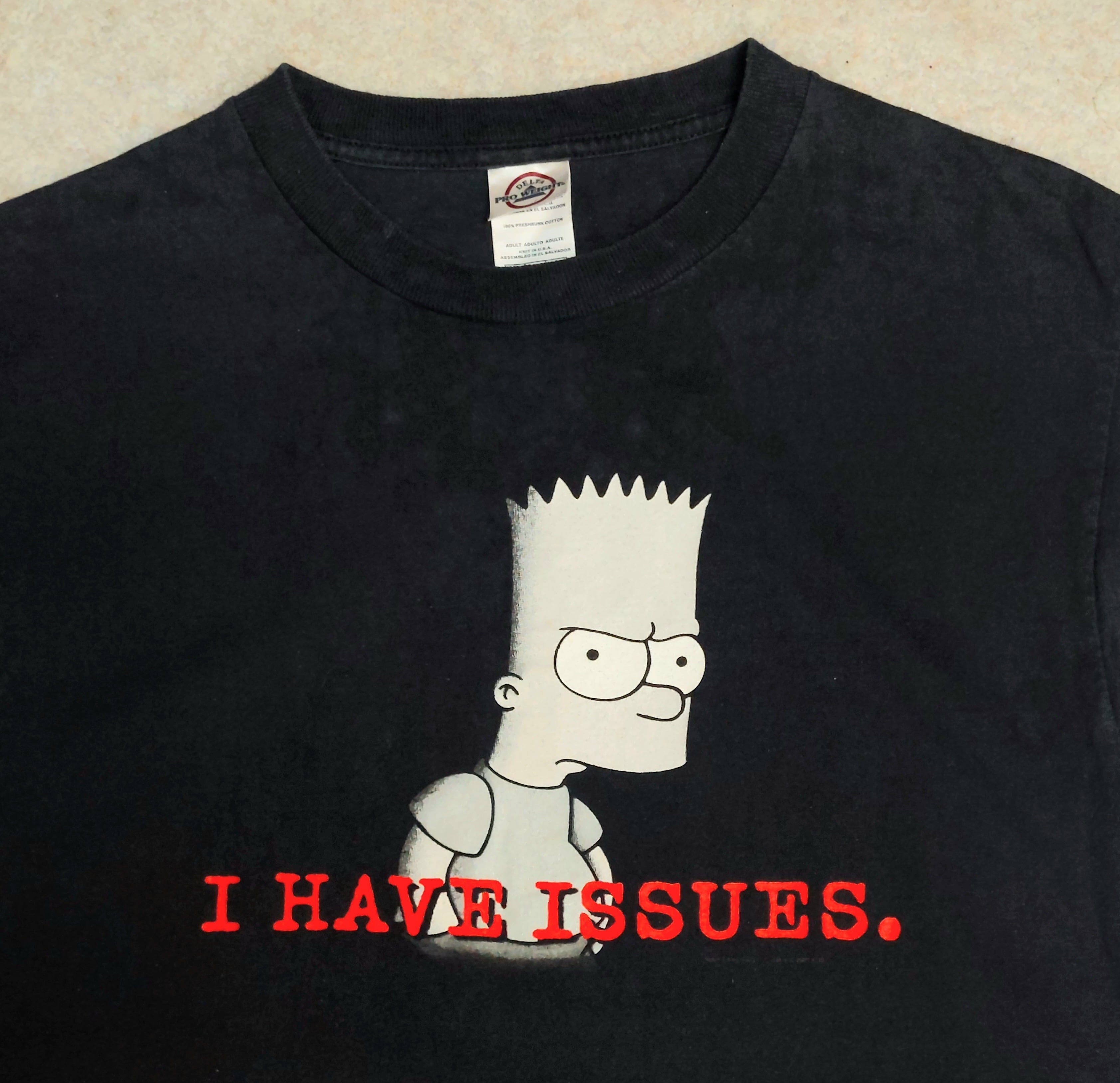 00's The Simpsons I HAVE ISSUES Tシャツ Lサイズ | 古着屋LIBERTY