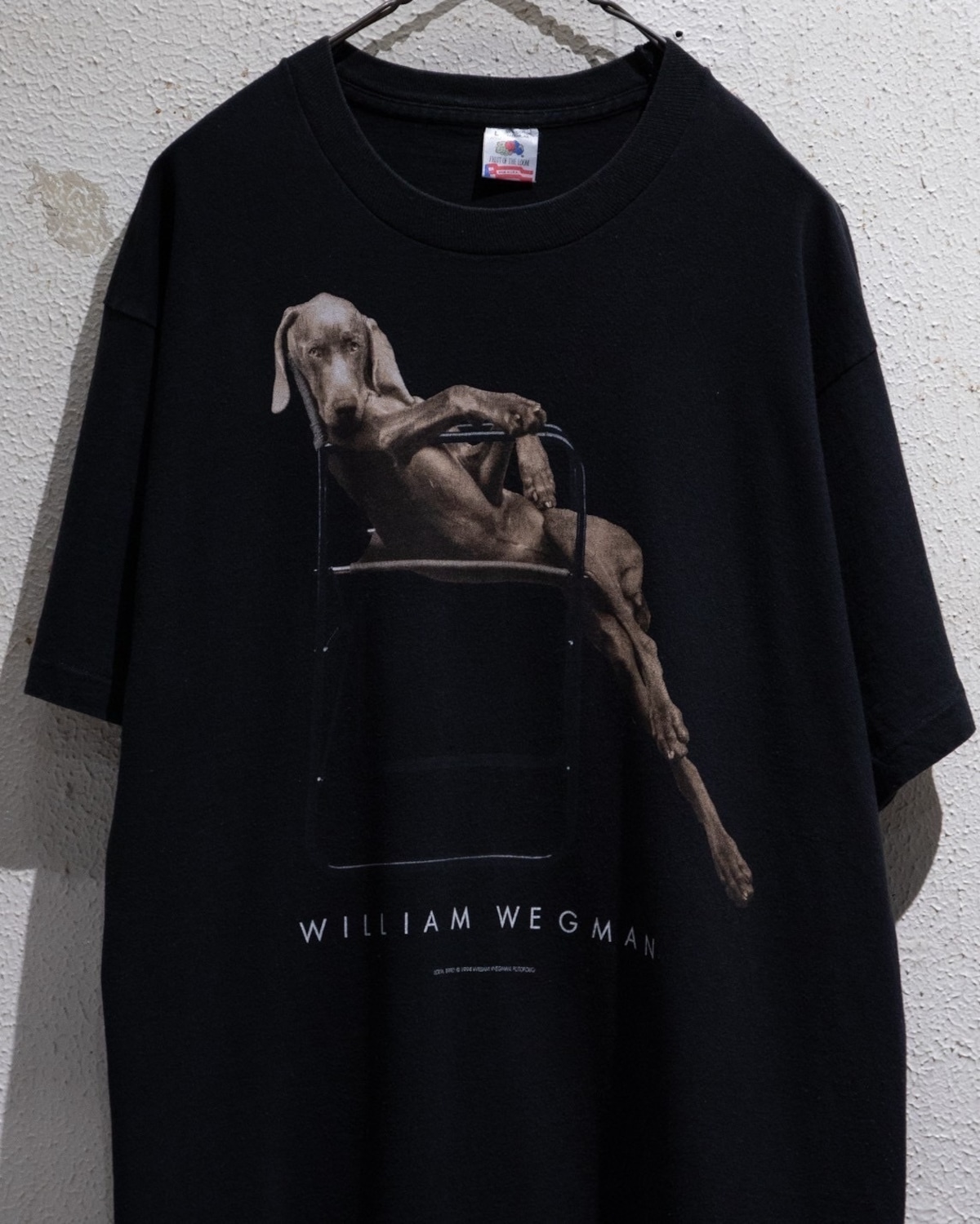 1990s vintage art printed T-shirt / 