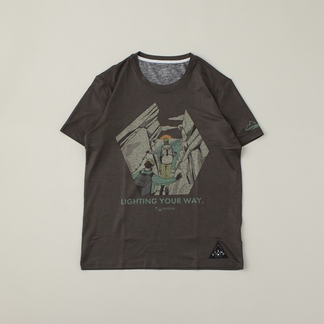milestone × stamp run & co., collaboration T-shirts  MST-017   Titanium Black（マイルストーン×スタンプランアンドコー）チタンブラック