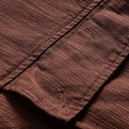 shirt color patch pocket hip-length coverall ◇4color H0872