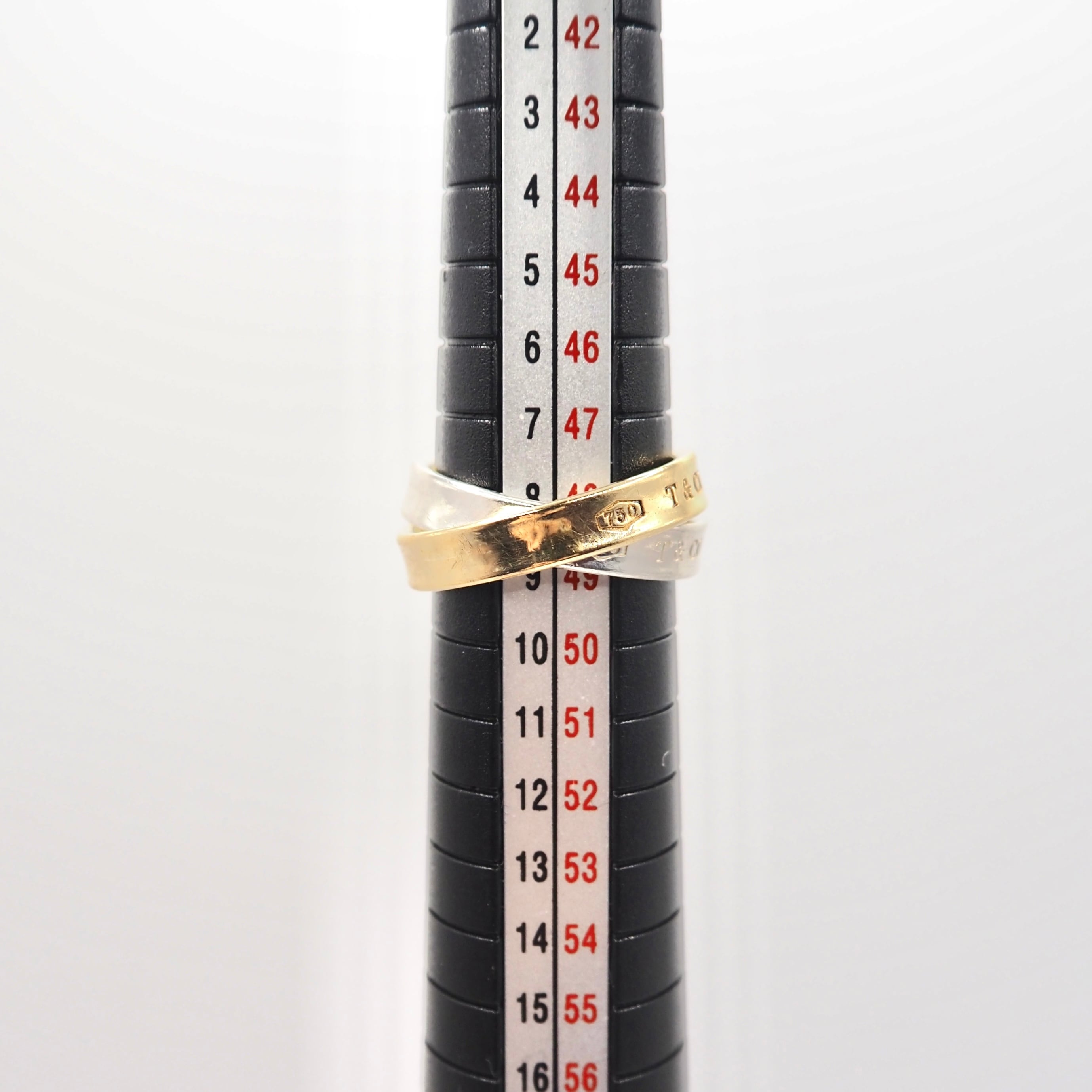現行品】Tiffany&Co. 約9号 1837 インターロッキング サークル リング