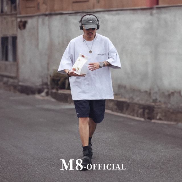 round neck letter print t-shirt 2color M0301