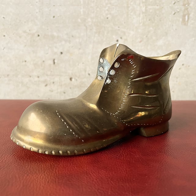 真鍮製ミニチュアブーツオブジェ