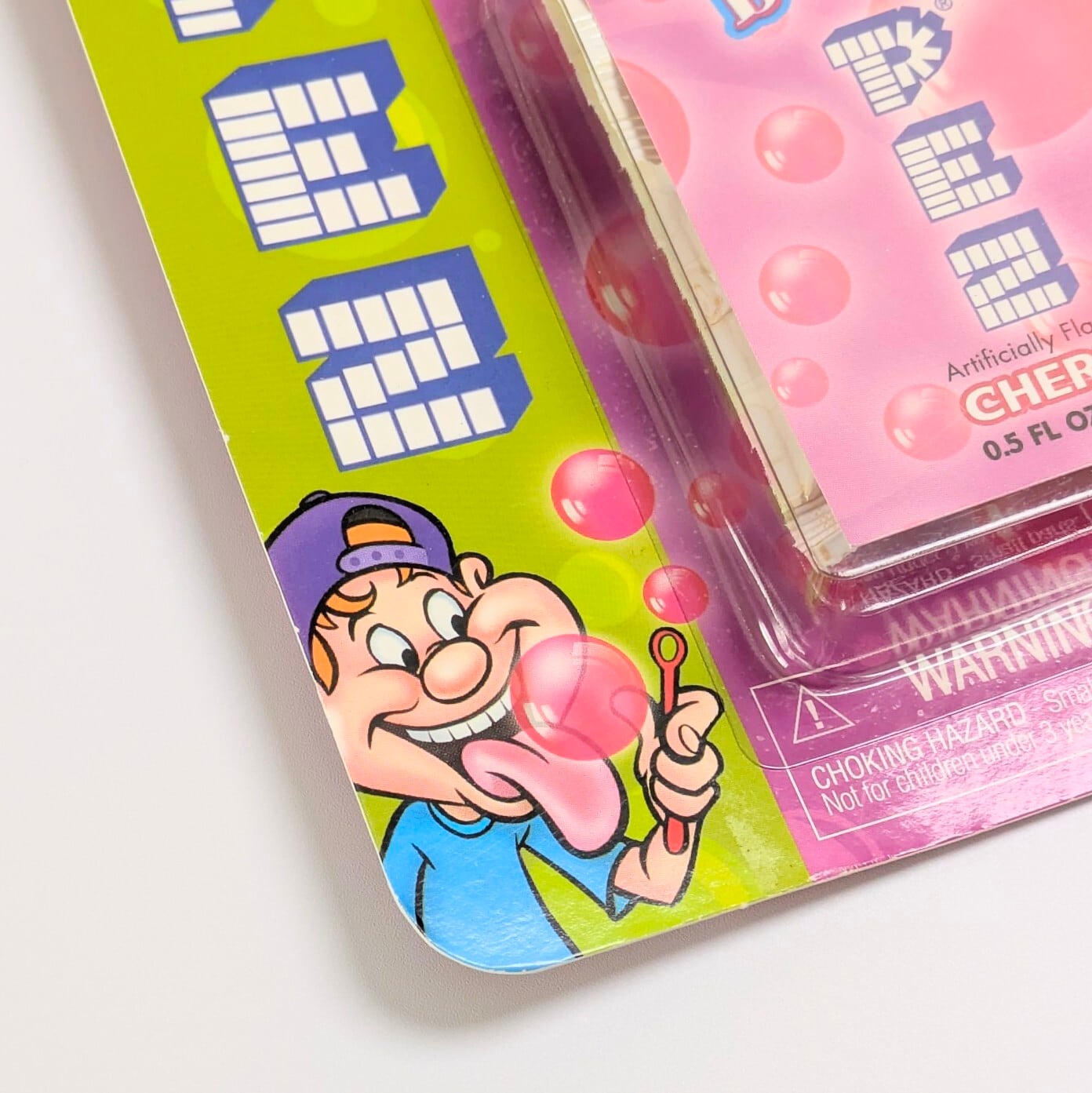 ☆ VINTAGE2002-2003 ☆【 PEZ 】 『 Yummy Bubbles ( ヤミー・バブルズ )  / ピーター・ペッツ  』PEZ / ペッツ  / クリアイエローステム / ピエロ  〚アメリカン雑貨 アメトイ〛